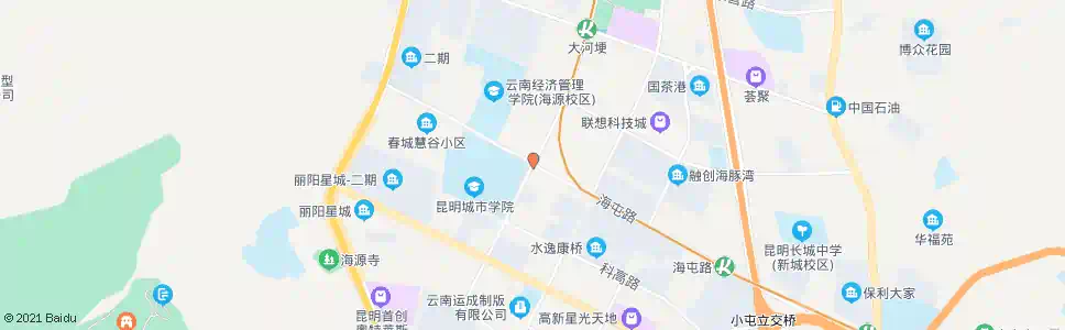 昆明海屯路中段_公交站地图_昆明公交_妙搜公交查询2025