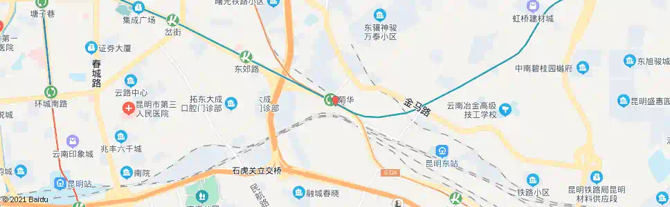 昆明三公里_公交站地图_昆明公交_妙搜公交查询2025