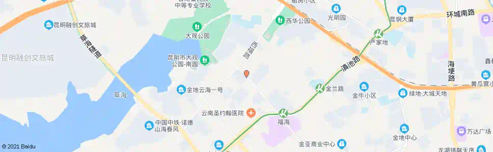 昆明南诏苑(福景路)_公交站地图_昆明公交_妙搜公交查询2025