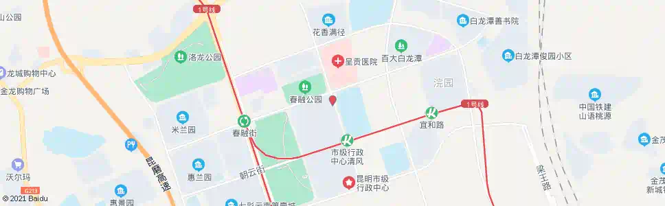 昆明昆三中(春融东路)_公交站地图_昆明公交_妙搜公交查询2025