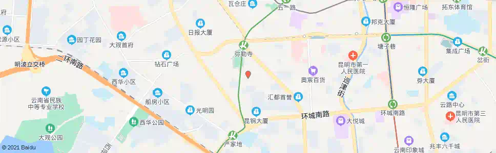 昆明工人新村(安康路)安_公交站地图_昆明公交_妙搜公交查询2025