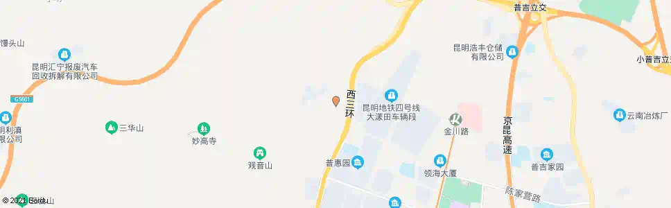 昆明自卫大村_公交站地图_昆明公交_妙搜公交查询2025