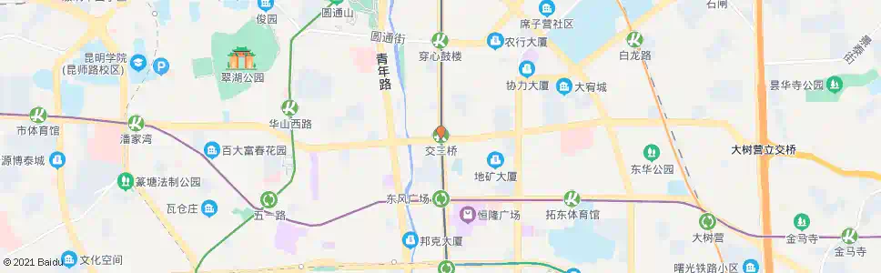 昆明交三桥站_公交站地图_昆明公交_妙搜公交查询2025