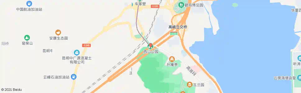 昆明西山公园_公交站地图_昆明公交_妙搜公交查询2025