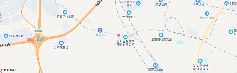 昆明小洛羊东_公交站地图_昆明公交_妙搜公交查询2025