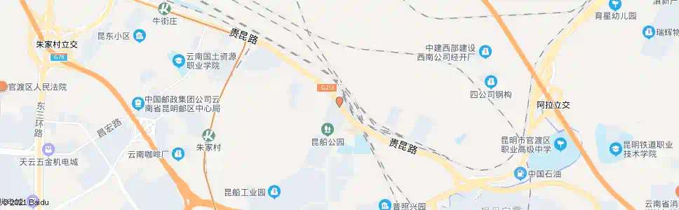 昆明昆船大道路口贵昆路_公交站地图_昆明公交_妙搜公交查询2025