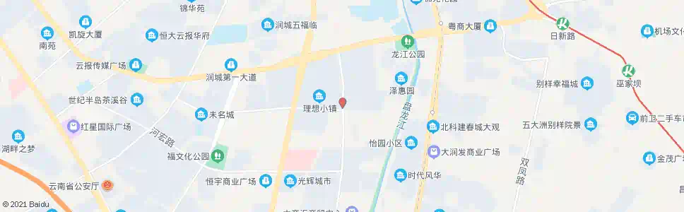 昆明理想小镇小区(希望路)_公交站地图_昆明公交_妙搜公交查询2025