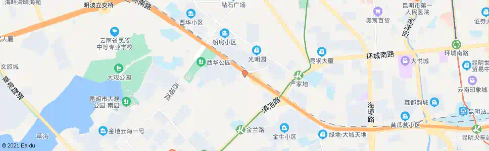昆明船房村_公交站地图_昆明公交_妙搜公交查询2025