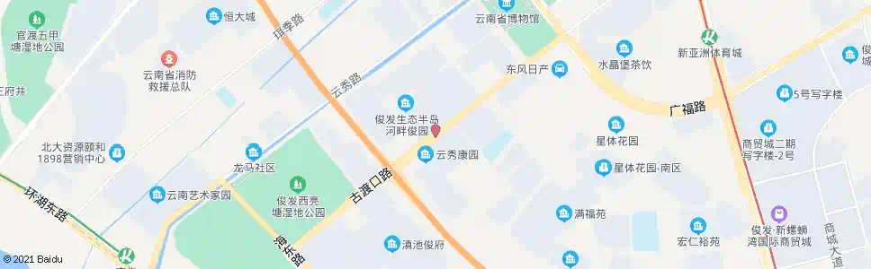 昆明付家营路口(古渡口路)_公交站地图_昆明公交_妙搜公交查询2025
