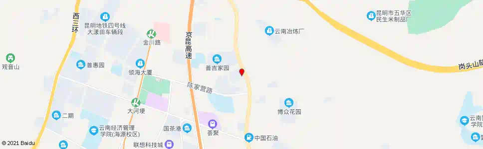 昆明公汽修理二厂(河北路)_公交站地图_昆明公交_妙搜公交查询2025