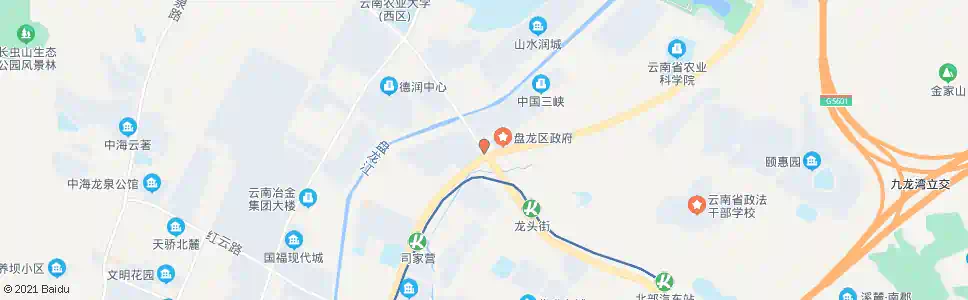昆明北京路口(沣源路)_公交站地图_昆明公交_妙搜公交查询2025