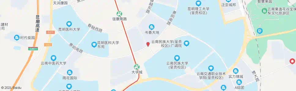 昆明云岭路口景明南路_公交站地图_昆明公交_妙搜公交查询2025