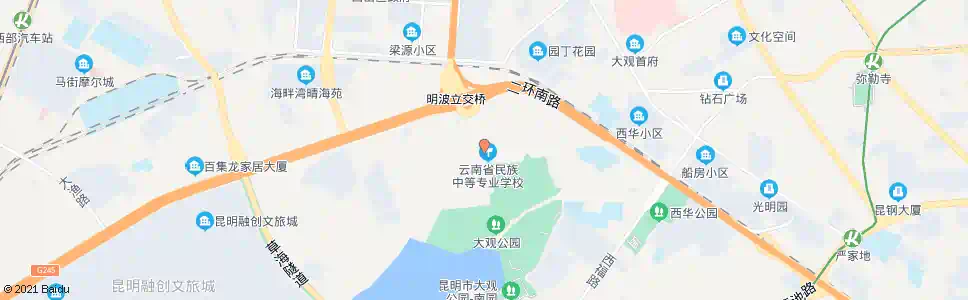 昆明明波路东口_公交站地图_昆明公交_妙搜公交查询2025