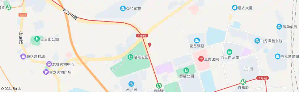 昆明洛龙村_公交站地图_昆明公交_妙搜公交查询2025