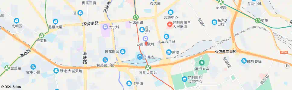 昆明昆明站(永平路)_公交站地图_昆明公交_妙搜公交查询2025