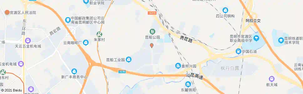 昆明昆船大道_公交站地图_昆明公交_妙搜公交查询2025