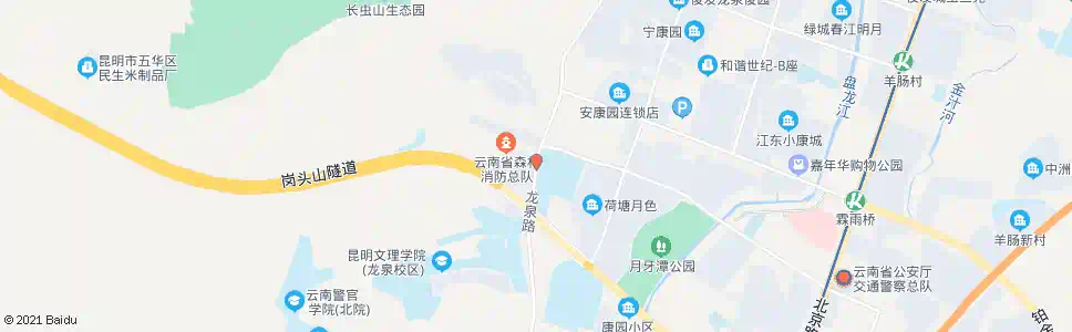 昆明岗头村_公交站地图_昆明公交_妙搜公交查询2025