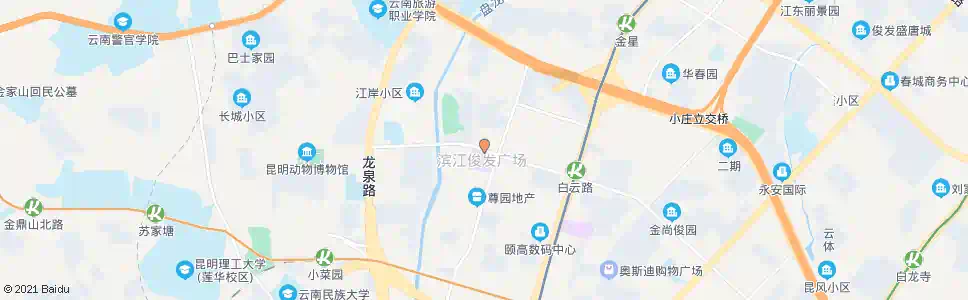 昆明万华路口白云路_公交站地图_昆明公交_妙搜公交查询2025