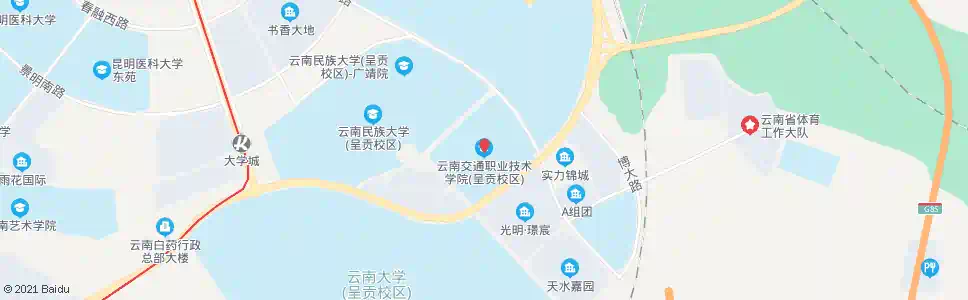 昆明万青路(交通职业技术学院)_公交站地图_昆明公交_妙搜公交查询2025