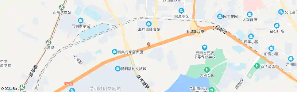 昆明明波驾校_公交站地图_昆明公交_妙搜公交查询2025