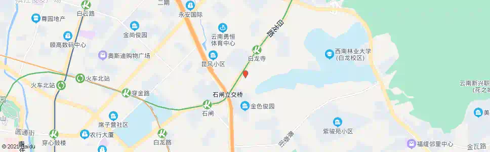 昆明龙华路口白龙路_公交站地图_昆明公交_妙搜公交查询2025