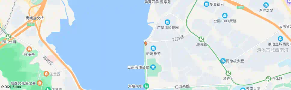 昆明观景路_公交站地图_昆明公交_妙搜公交查询2025