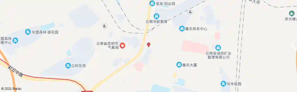 昆明小新册村口_公交站地图_昆明公交_妙搜公交查询2025