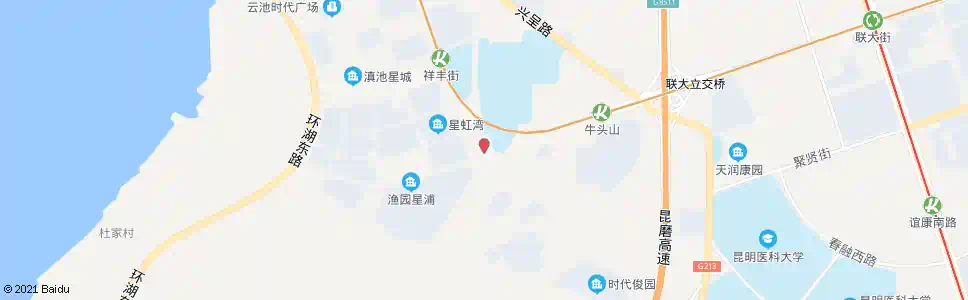 昆明滇池星城小区东_公交站地图_昆明公交_妙搜公交查询2025