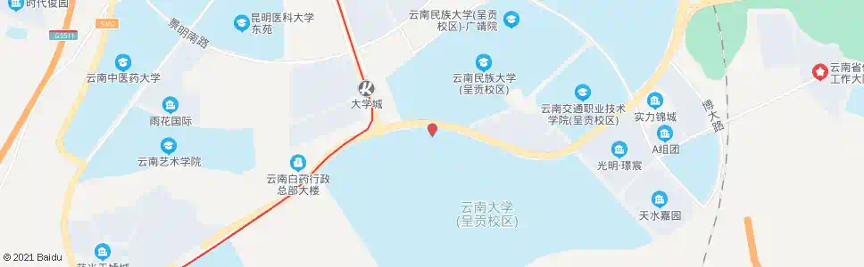 昆明云南财经大学呈贡校区北门_公交站地图_昆明公交_妙搜公交查询2025
