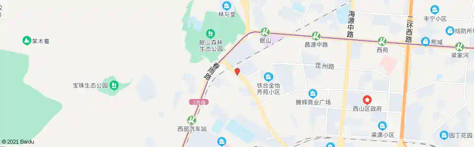 昆明华苑路_公交站地图_昆明公交_妙搜公交查询2025