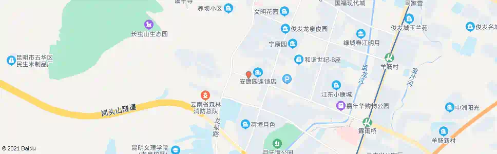 昆明沙坝营(霖雨路)_公交站地图_昆明公交_妙搜公交查询2025
