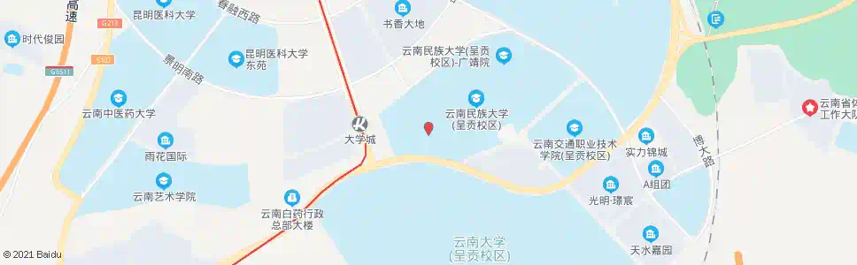 昆明前卫营_公交站地图_昆明公交_妙搜公交查询2025