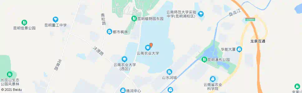 昆明云南农业大学校医院_公交站地图_昆明公交_妙搜公交查询2025