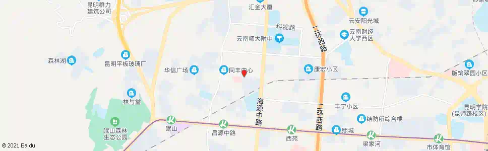 昆明海源中路口科光路_公交站地图_昆明公交_妙搜公交查询2025
