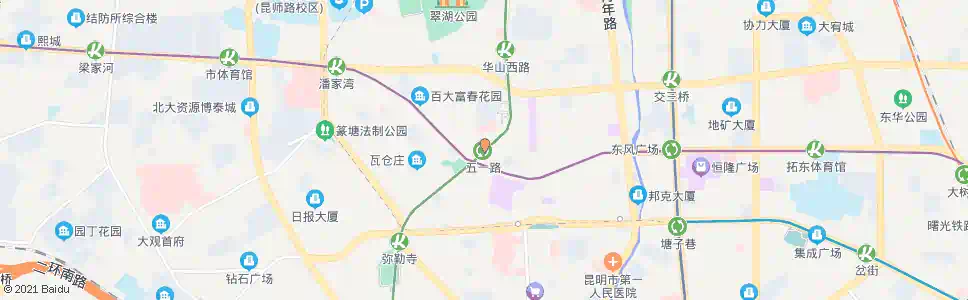 昆明景星公园_公交站地图_昆明公交_妙搜公交查询2025