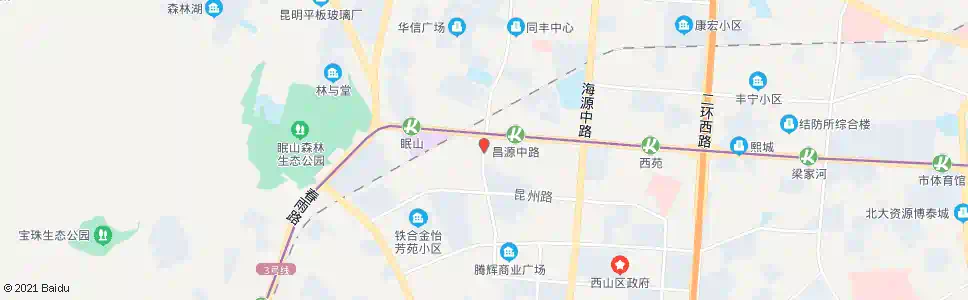 昆明昌源南路南段_公交站地图_昆明公交_妙搜公交查询2025