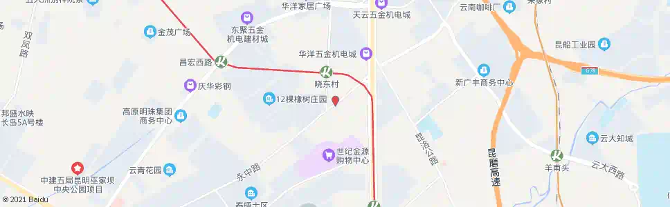 昆明雨龙村口(永中路)_公交站地图_昆明公交_妙搜公交查询2025