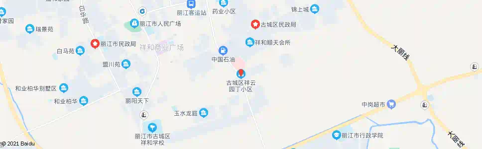 丽江祥云园丁小区_公交站地图_丽江公交_妙搜公交查询2025