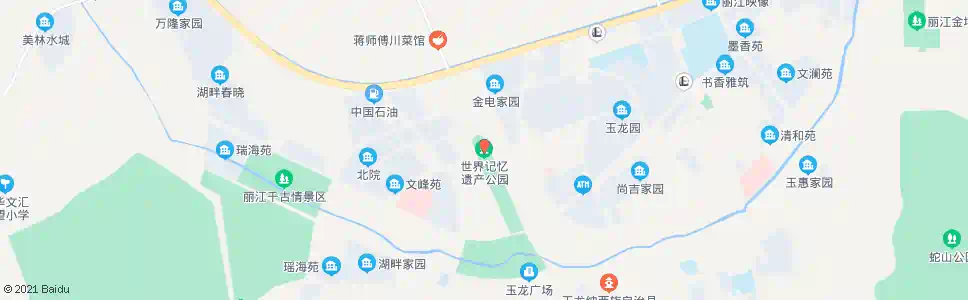 丽江遗产公园南门_公交站地图_丽江公交_妙搜公交查询2025