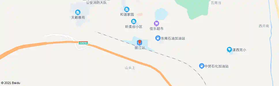 丽江记遗公园_公交站地图_丽江公交_妙搜公交查询2025
