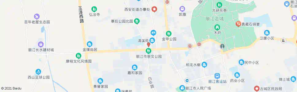 丽江白华路口_公交站地图_丽江公交_妙搜公交查询2025
