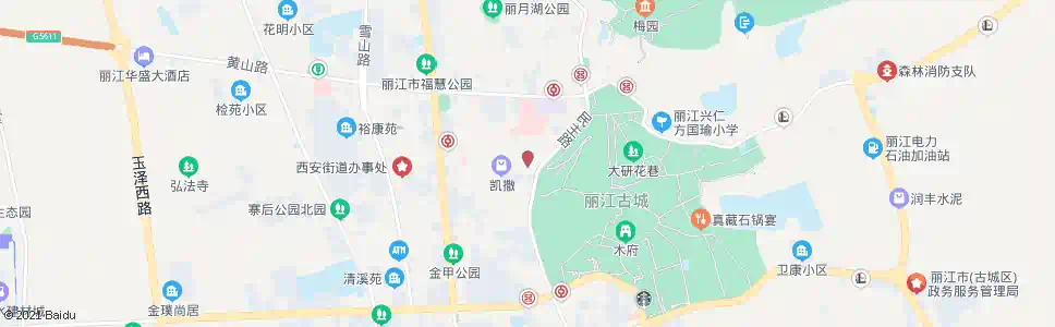 丽江七星街西门_公交站地图_丽江公交_妙搜公交查询2025