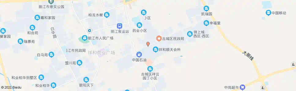 丽江祥和顺天_公交站地图_丽江公交_妙搜公交查询2025