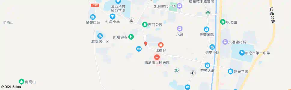 临沧南屏小学(二区)_公交站地图_临沧公交_妙搜公交查询2025