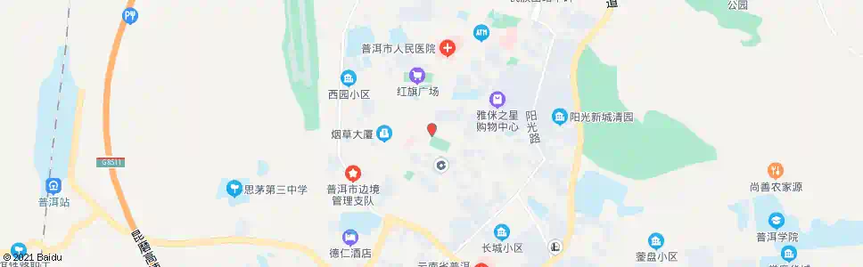 普洱世纪广场_公交站地图_普洱公交_妙搜公交查询2025