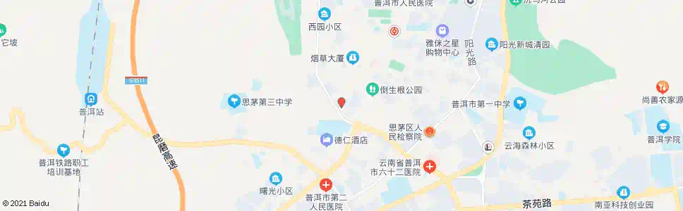 普洱二建司_公交站地图_普洱公交_妙搜公交查询2025