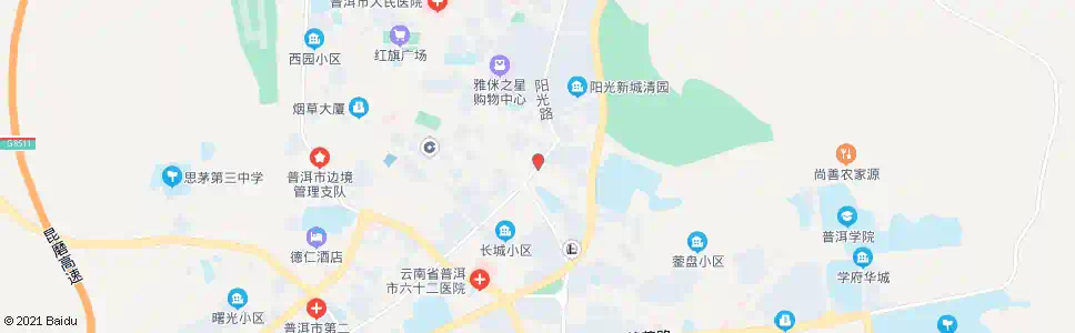 普洱鸿丰集贸市场_公交站地图_普洱公交_妙搜公交查询2025