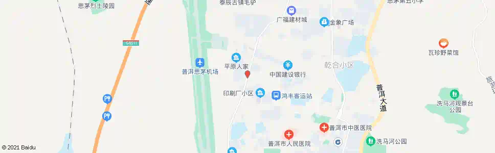 普洱鸿达汽车城_公交站地图_普洱公交_妙搜公交查询2025