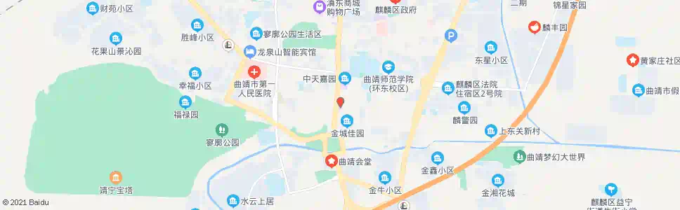 曲靖南城门(雄业金城百货)_公交站地图_曲靖公交_妙搜公交查询2025