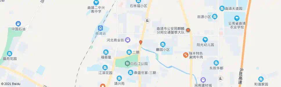 曲靖白石江_公交站地图_曲靖公交_妙搜公交查询2025
